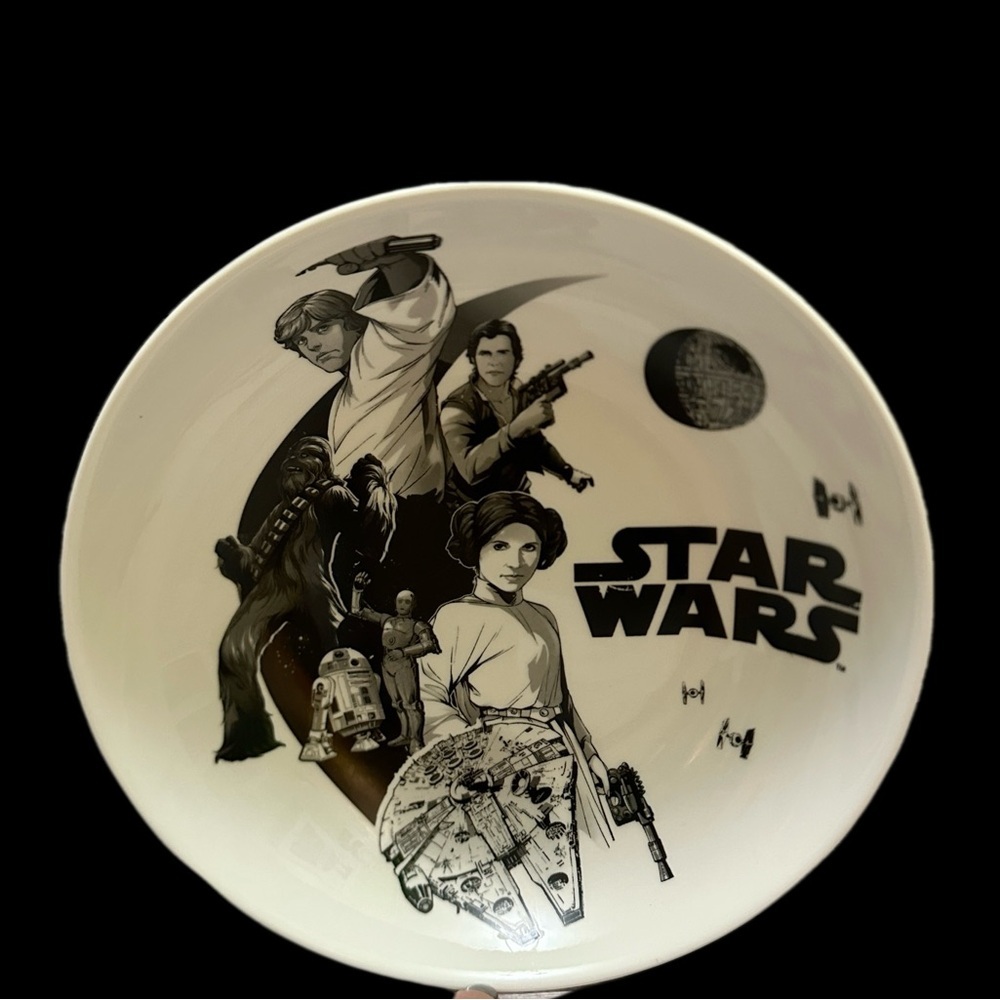 Star Wars Black and White Character Plate